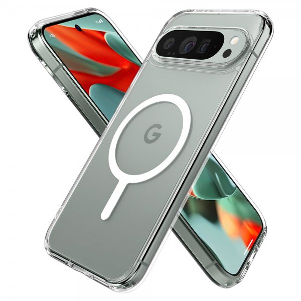 Spigen Google Pixel 9 Pro XL Kuori Ultra Hybrid MagFit Valkoinen