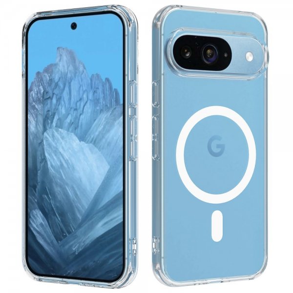Google Pixel 9 Kuori MagSafe Läpinäkyvä