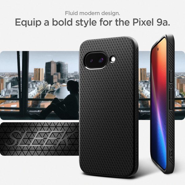 Spigen Google Pixel 9a Kuori Liquid Air Matte Black