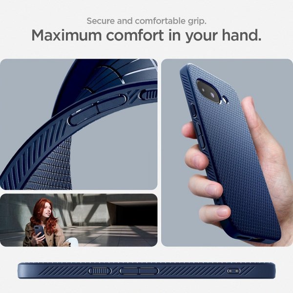 Spigen Google Pixel 9a Suojakuori Liquid Air Navy Blue