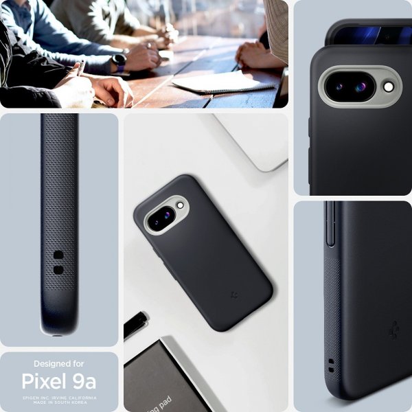 Spigen Google Pixel 9a -suojakuori Nano Pop MagFit, Black Sesame