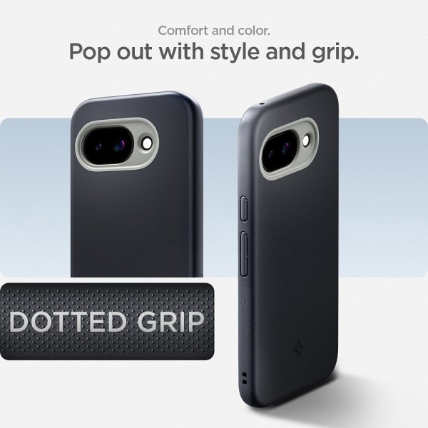 Spigen Google Pixel 9a -suojakuori Nano Pop MagFit, Black Sesame