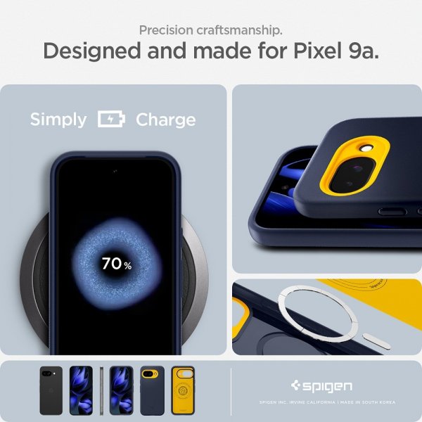 Spigen Google Pixel 9a Kuori Nano Pop MagFit Blueberry Navy