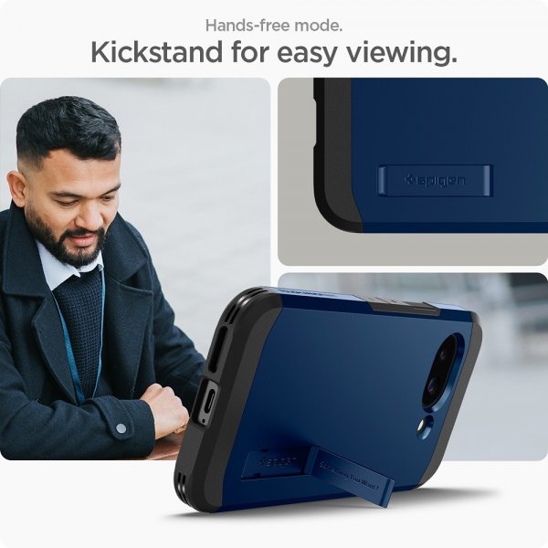 Spigen Google Pixel 9a Tough Armor MagFit -suojakuori, laivastonsininen
