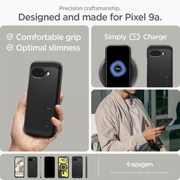 Spigen Google Pixel 9a Suojakuori Tough Armor MagFit Musta