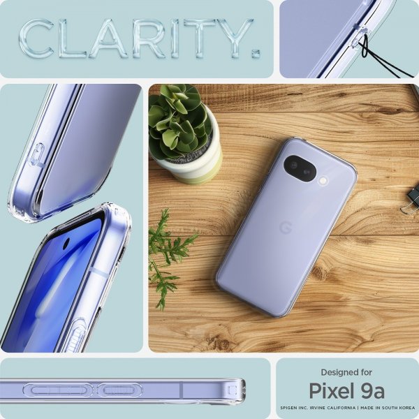 Spigen Google Pixel 9a -suojakuori Ultra Hybrid Crystal Clear