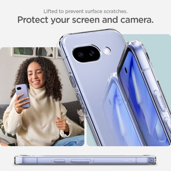 Spigen Google Pixel 9a -suojakuori Ultra Hybrid Crystal Clear