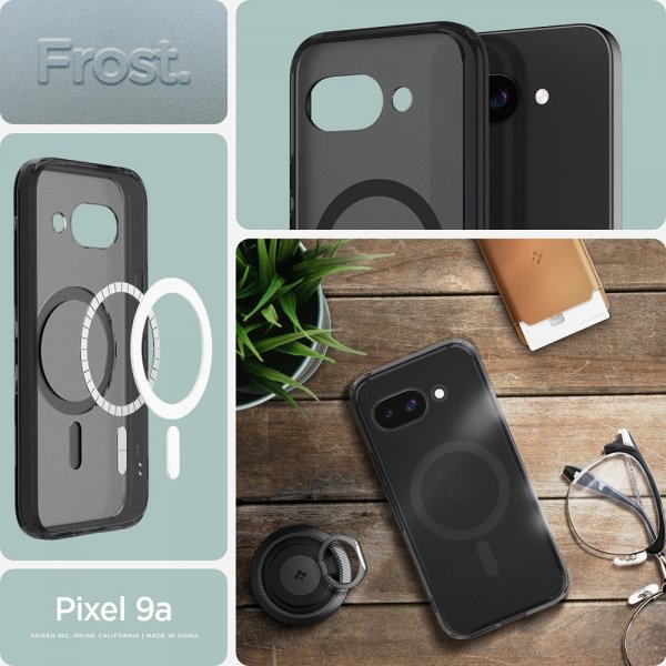 Spigen Google Pixel 9a Suojakuori Ultra Hybrid MagFit Frost Black