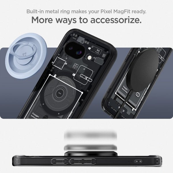 Spigen Google Pixel 9a Ultra Hybrid Zero One MagFit -kuori, musta