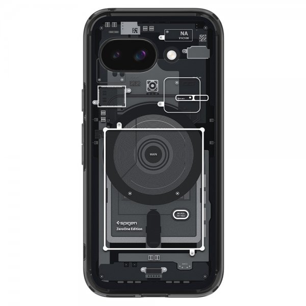 Spigen Google Pixel 9a Ultra Hybrid Zero One MagFit -kuori, musta