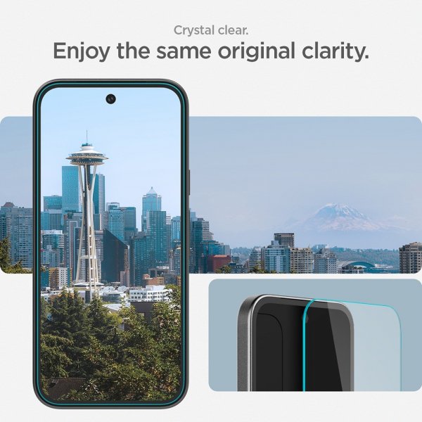 Spigen Google Pixel 9a Näytönsuoja GLAS.tR EZ Fit 2-pakkaus