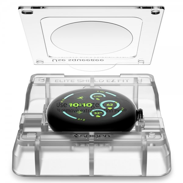 Spigen Google Pixel Watch 3/4 45mm näytönsuoja EliteShield EZ Fit 2-pakkaus