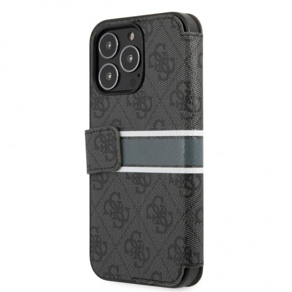 Guess iPhone 13 Pro Max Suojakuori Printed Stripe Harmaa