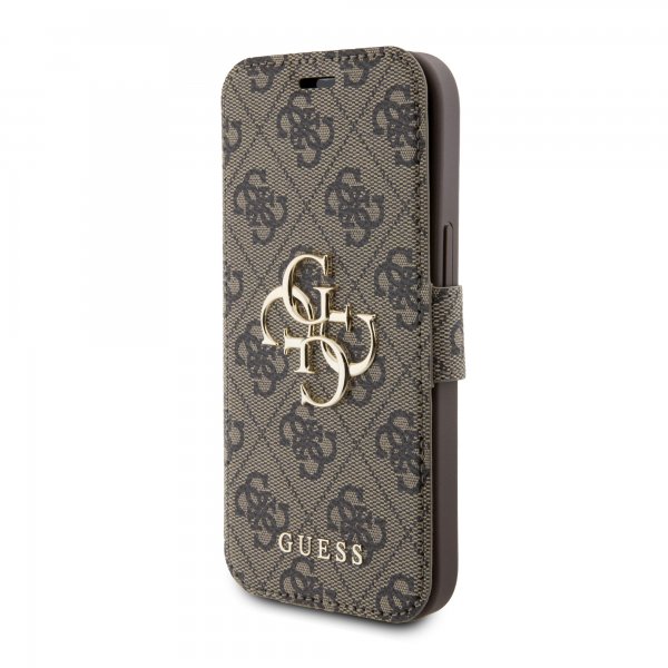 Guess iPhone 15 -suojakuori 4G Logo, ruskea