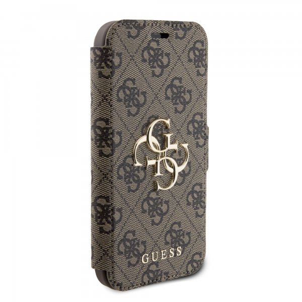Guess iPhone 15 -suojakuori 4G Logo, ruskea