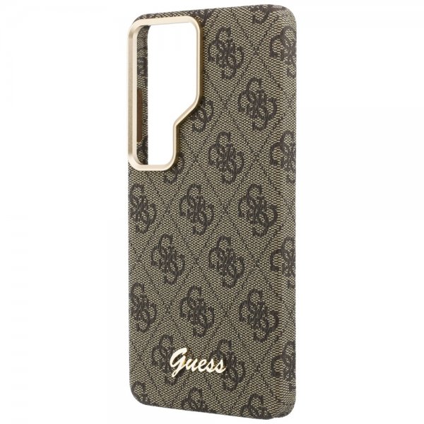 Guess Samsung Galaxy S26 Ultra Kuori 4G Script MagSafe Ruskea