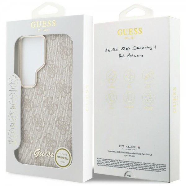 Guess Samsung Galaxy S26 Ultra Kuoret 4G Script MagSafe Rosa