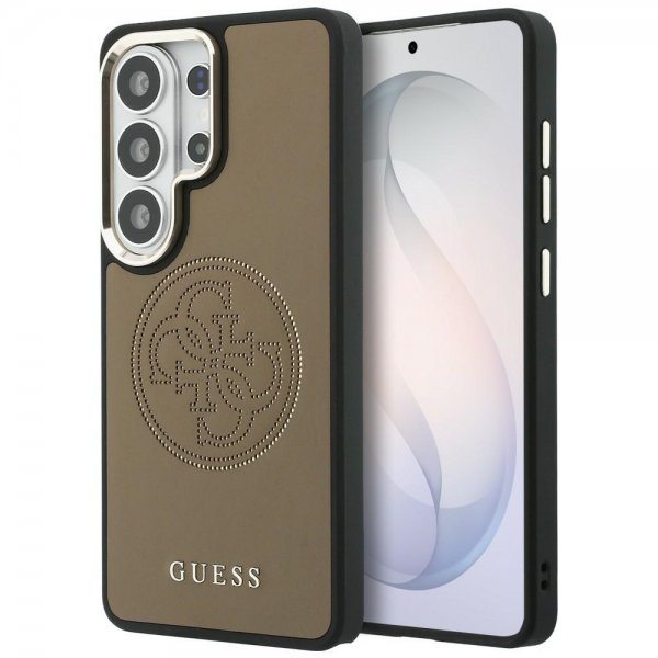 Guess Samsung Galaxy S26 Ultra Kuoret Perforated Logo MagSafe Ruskea