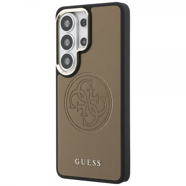 Guess Samsung Galaxy S26 Ultra Kuoret Perforated Logo MagSafe Ruskea