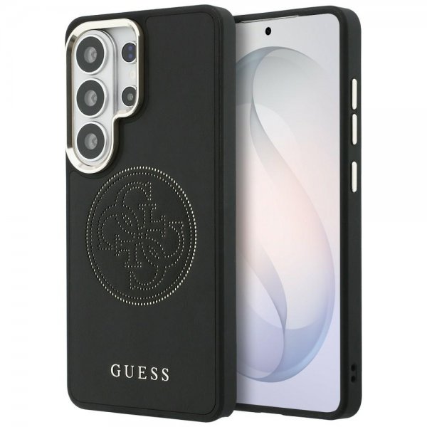 Guess Samsung Galaxy S26 Ultra Kuoret Perforated Logo MagSafe Musta