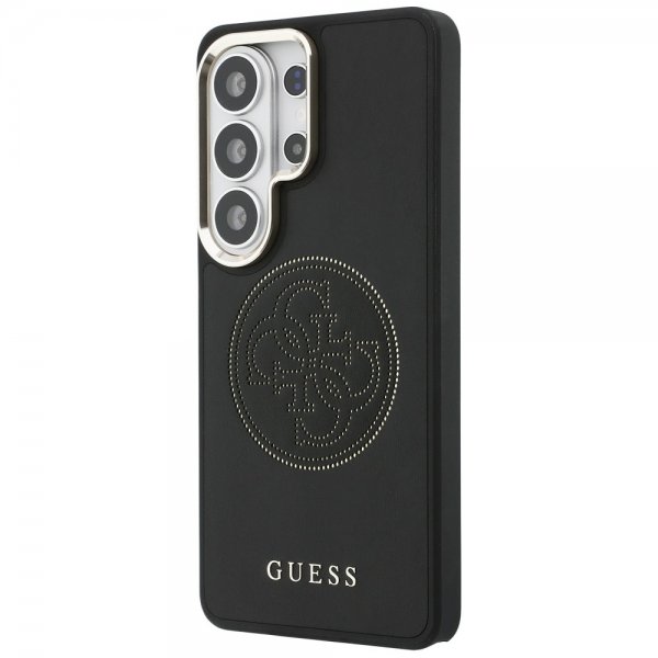 Guess Samsung Galaxy S26 Ultra Kuoret Perforated Logo MagSafe Musta