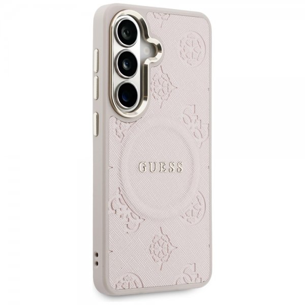 Guess Samsung Galaxy S26 Kuori Saffiano Peony MagSafe Roosa