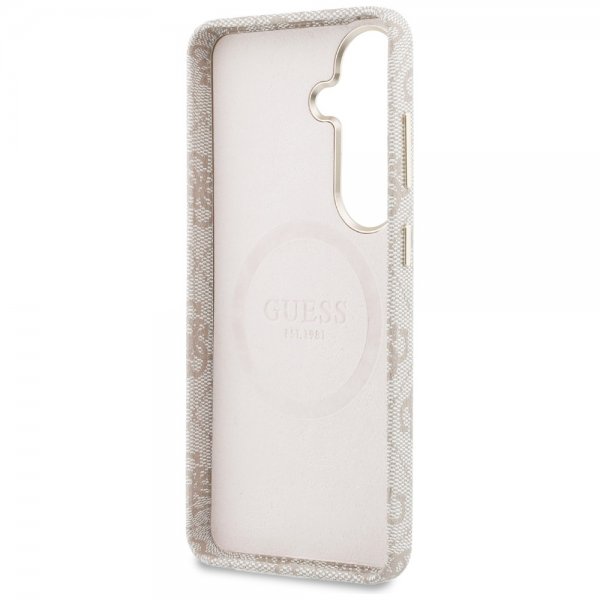 Guess Samsung Galaxy S26 Plus -kuori 4G Round MagSafe Rosa
