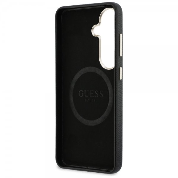 Guess Samsung Galaxy S26 Plus Kuori Timanttikuvioitu Logo MagSafe Musta