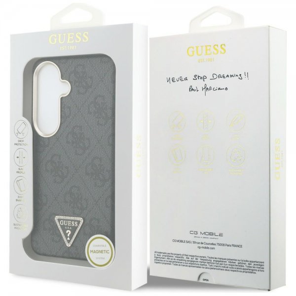 Guess Samsung Galaxy S26 Plus -kuoret 4G Triangle MagSafe Musta