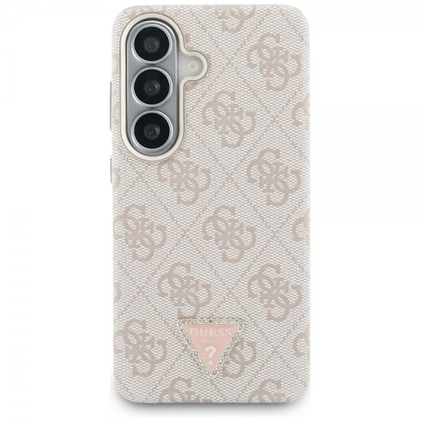 Guess Samsung Galaxy S26 Plus -kuoret 4G Triangle MagSafe, vaaleanpunainen