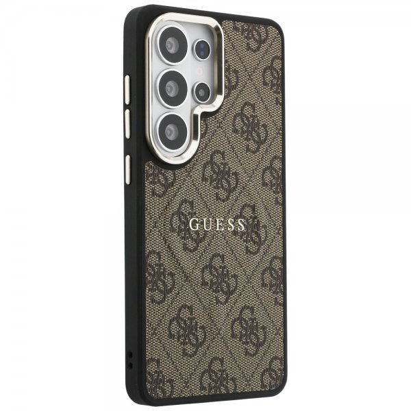Guess Samsung Galaxy S26 Ultra Kuoret 4G Embossed MagSafe Ruskea