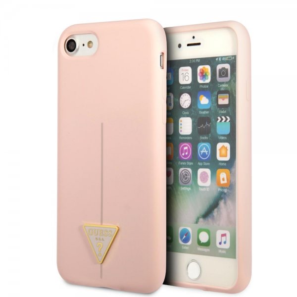 Guess iPhone 7/8/SE Kuori Metal Triangle Ruusukulta
