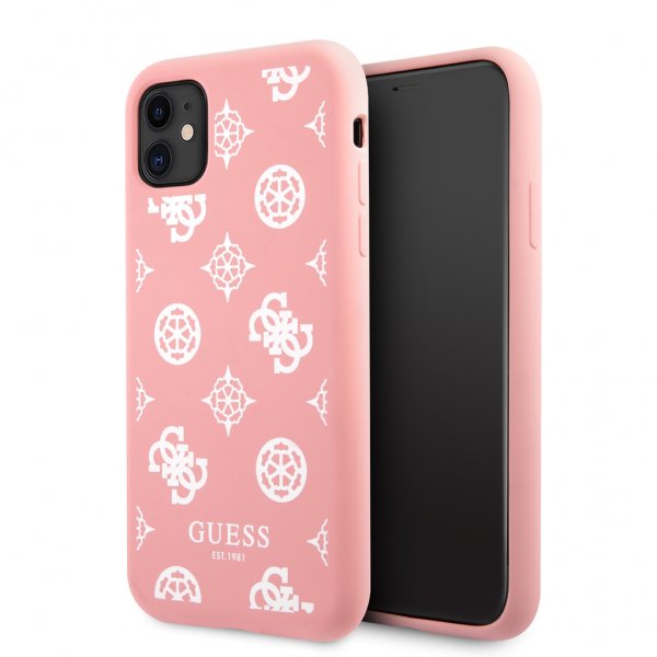 Guess iPhone 11 -suojakuori Peony Rosa