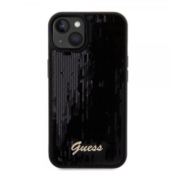 Guess iPhone 13 Sequin -suojakuori, musta