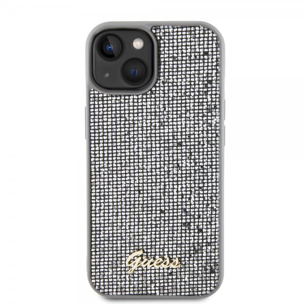 Guess iPhone 15 Kuoret Square Mirror Silver