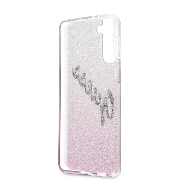 Guess Samsung Galaxy S21 Kuori Vintage Pinkki