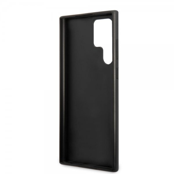 Guess Samsung Galaxy S22 Ultra Suojakuori Saffiano Metal Logo Ruusu