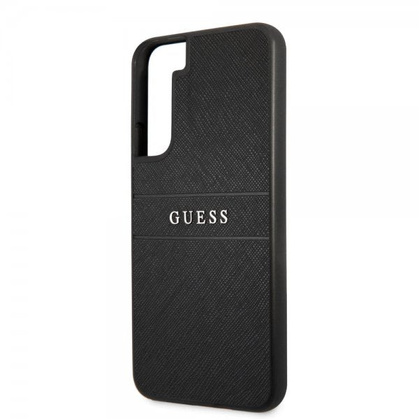 Guess Samsung Galaxy S22 Plus Suojakuori Saffiano Metal Logo Musta