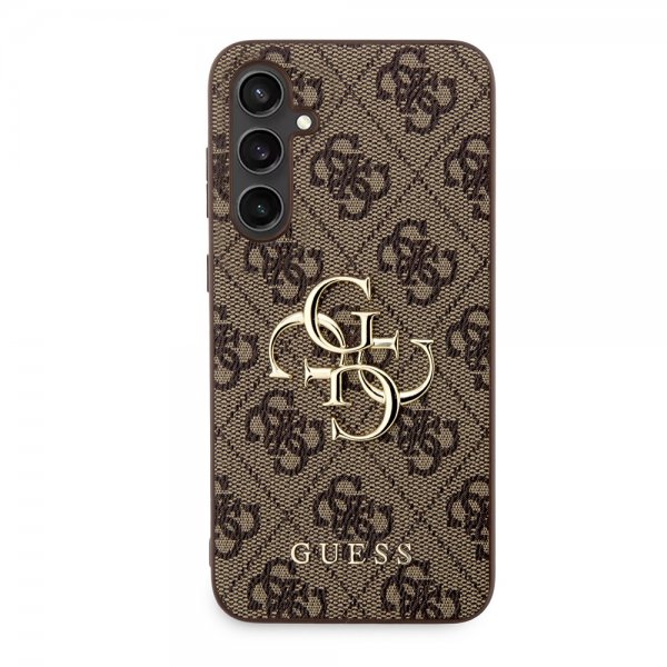 Guess Samsung Galaxy S23 FE Kuoret 4G Metal Logo Ruskea