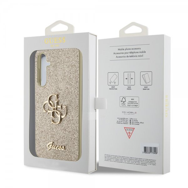 Guess Samsung Galaxy S23 FE Kuoret Fixed Glitter Kulta