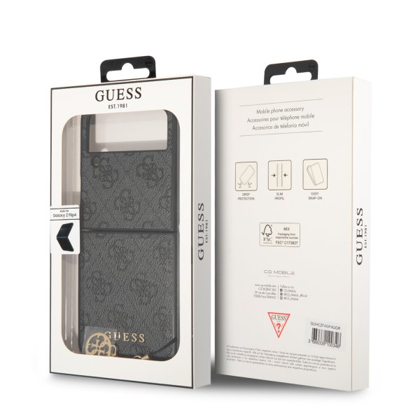 Guess Samsung Galaxy Z Flip 4 Kuoret 4G Charms Harmaa