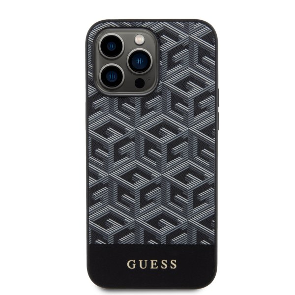 Guess iPhone 15 Pro Max Suojakuori G Cube MagSafe Musta