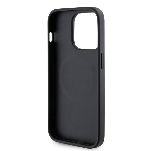 Guess iPhone 15 Pro Max Saffiano MagSafe Musta Kuori