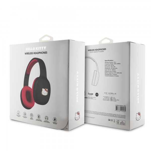 Hello Kitty Langattomat kuulokkeet Bluetooth Bicolor Musta