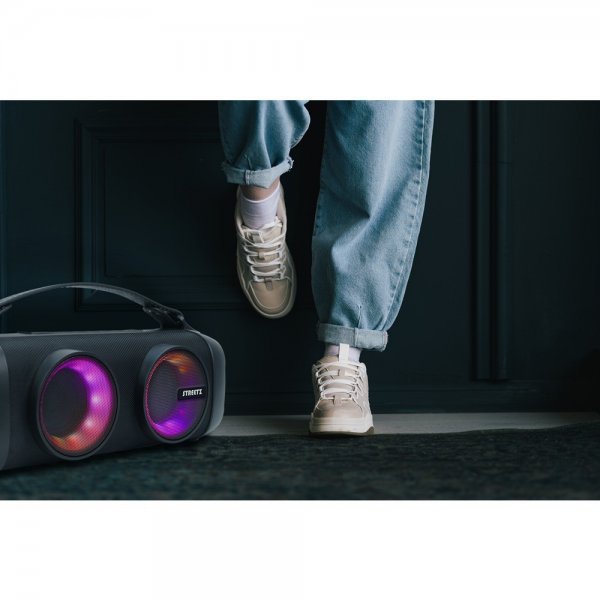 Streetz B100 Bluetooth-Boombox-kaiutin Musta