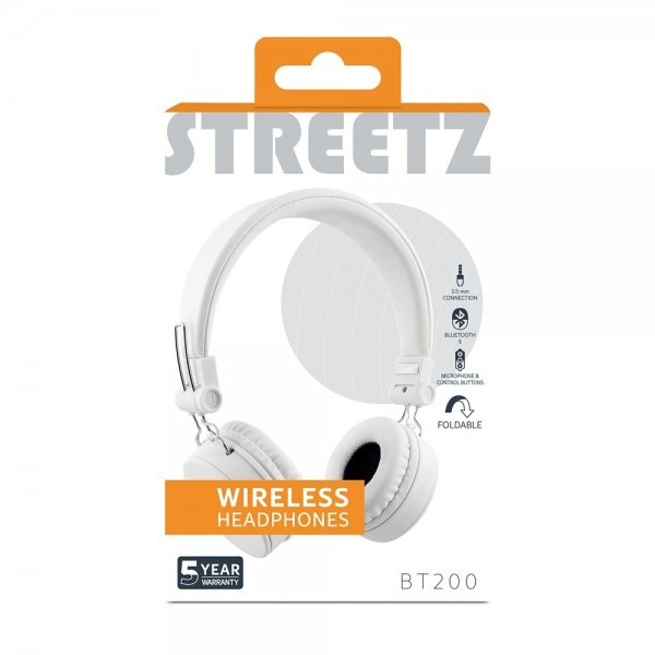Streetz Kuulokkeet BT200 Langattomat Kuulokkeet Valkoinen