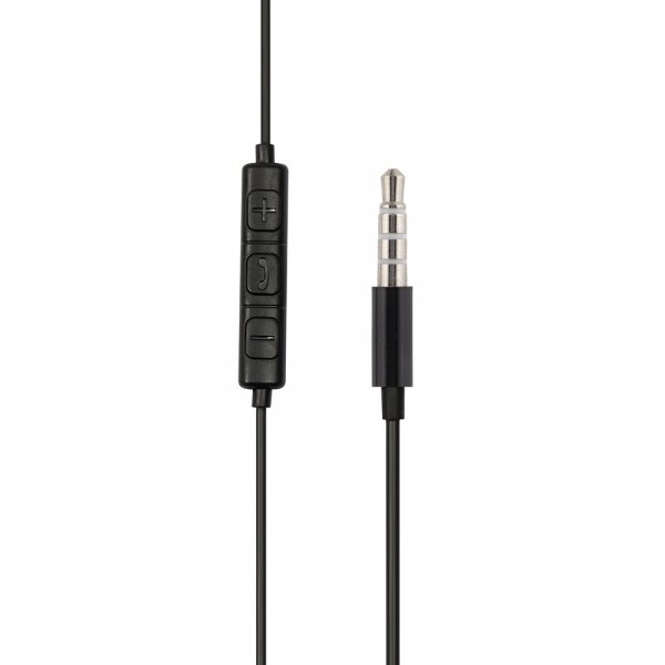 Streetz E100 Semi-In-Ear-nappikuulokkeet, 3,5 mm, musta