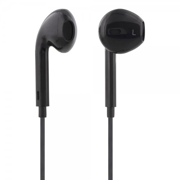 Streetz E100 Semi-In-Ear-nappikuulokkeet, 3,5 mm, musta