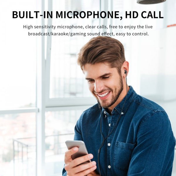 Joyroom Kuulokkeet JR-EC03 USB-C Musta