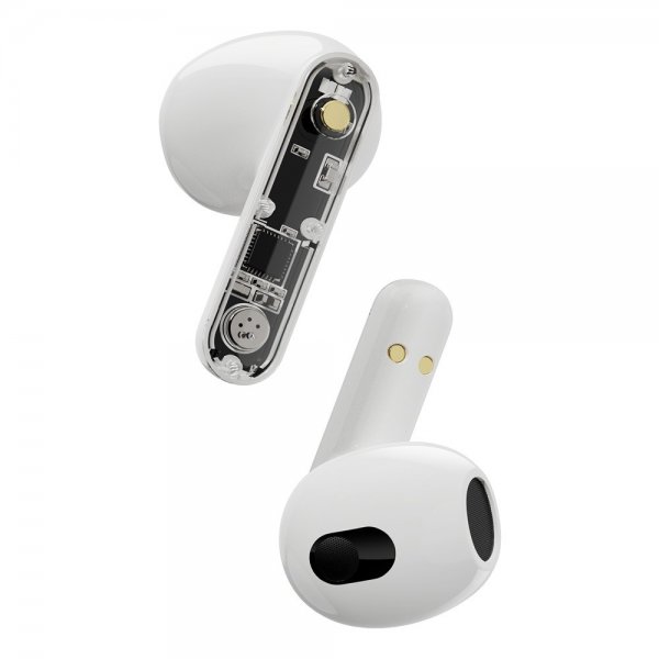 Streetz Kuulokkeet T150 Läpinäkyvät True Wireless Nappikuulokkeet Valkoinen